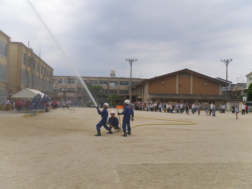 最後は梅津分団の放水訓練を実施しました。