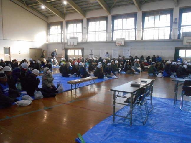 西京極学区避難状況