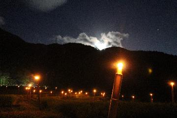 最優秀賞「宕陰　竹灯籠」